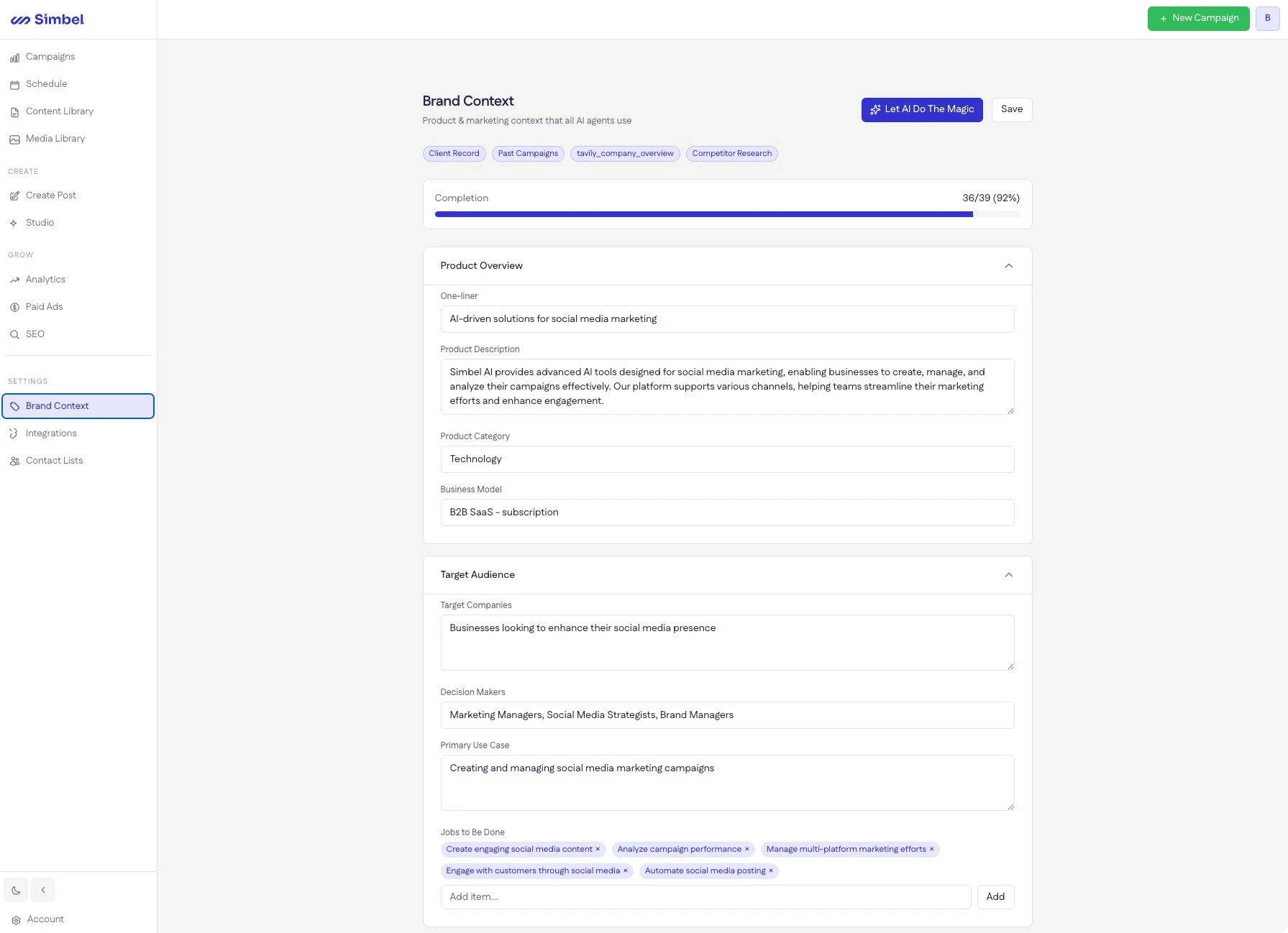 Brand context and marketing strategy